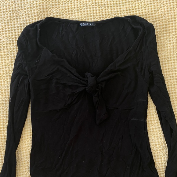 Black Tied Top - Picture 1 of 4